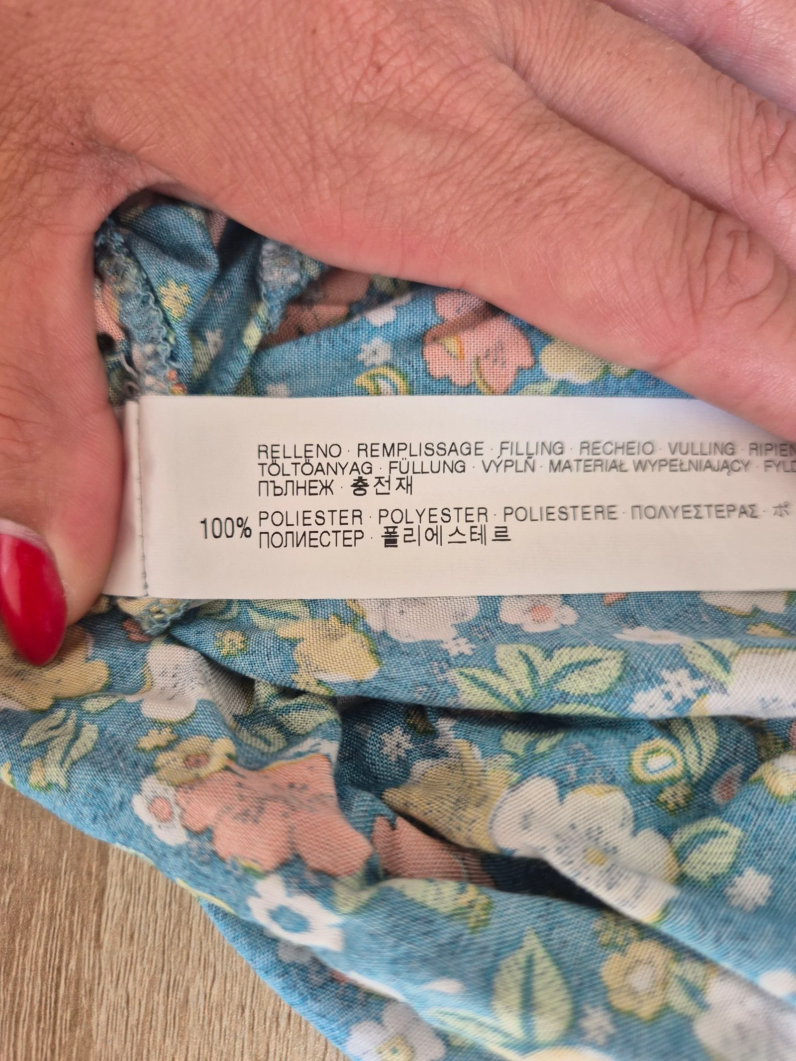 Vestido bustier Zara Trafaluc P 36 floral azul verde com babado boêmio verão viscose – photo 7